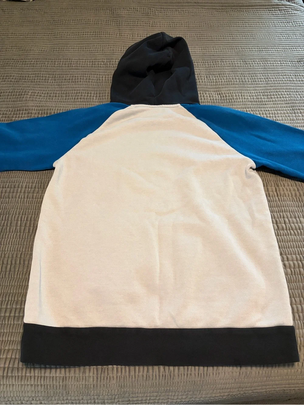 Under Armour Black Hoodie with Red Camo Logo and Blue/White Athletic Hoodie